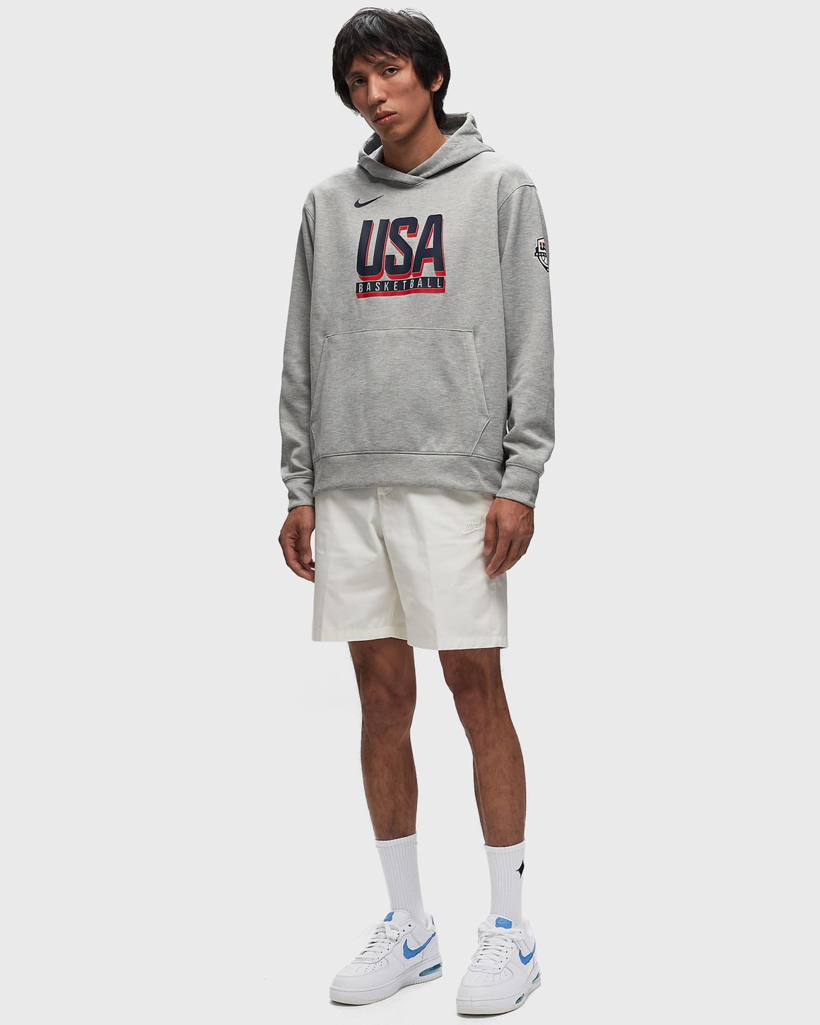 Nike Team USA Basketball Practice Hoodie Olympics 2024 Grey BSTN Store