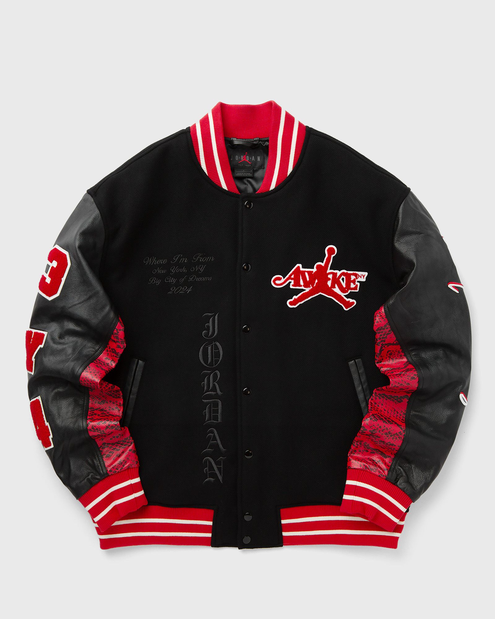 Jordan x Awake NY VARSITY JACKET Red | BSTN Store