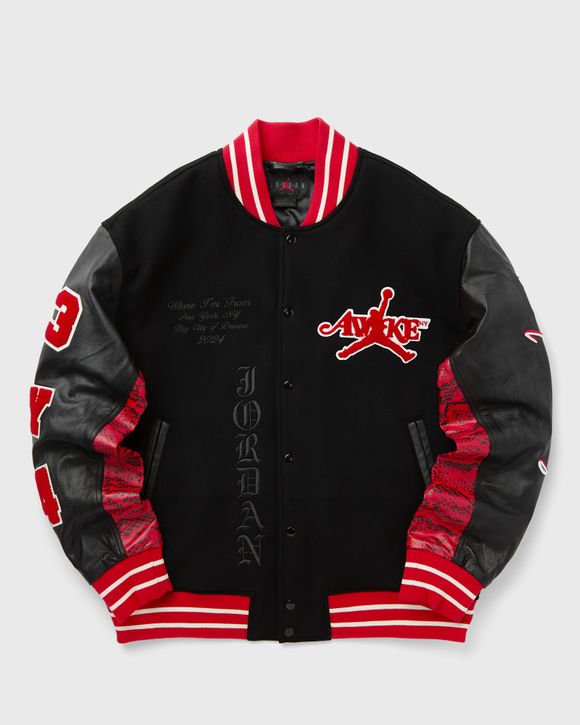 Jordan x Awake NY VARSITY JACKET Red - University Red/Black