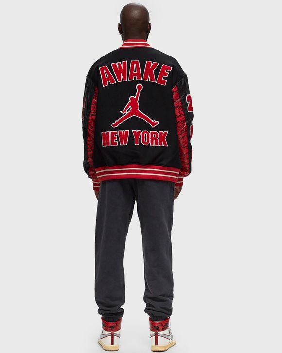 Jordan x Awake NY VARSITY JACKET Red - University Red/Black