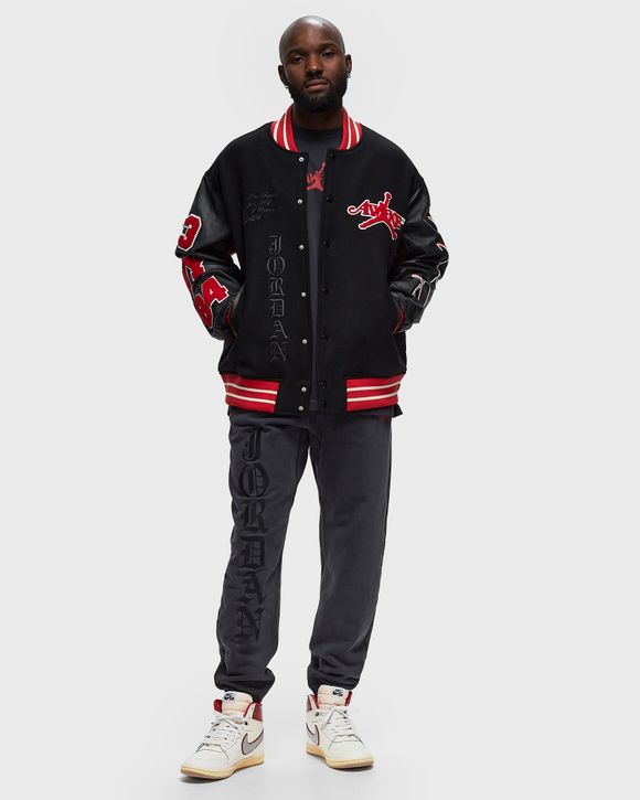 Jordan x Awake NY VARSITY JACKET Red - University Red/Black