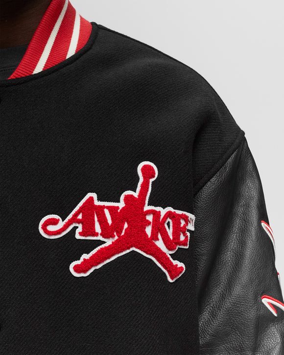 Jordan x Awake NY VARSITY JACKET Red - University Red/Black