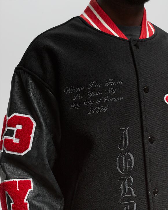 Jordan x Awake NY VARSITY JACKET Red - University Red/Black