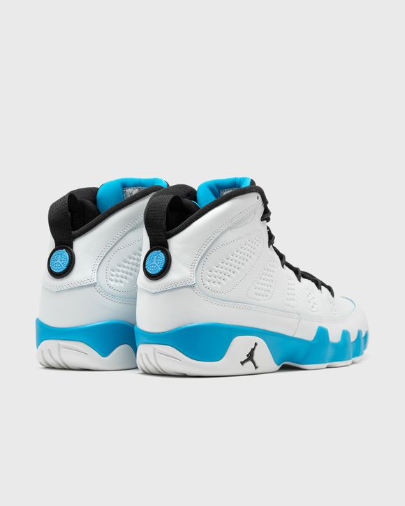 Jordan 9 store blue and white