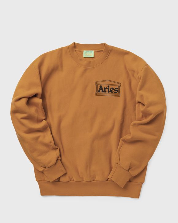 Aries Arise Premium Temple Sweatshirt Brown | BSTN Store
