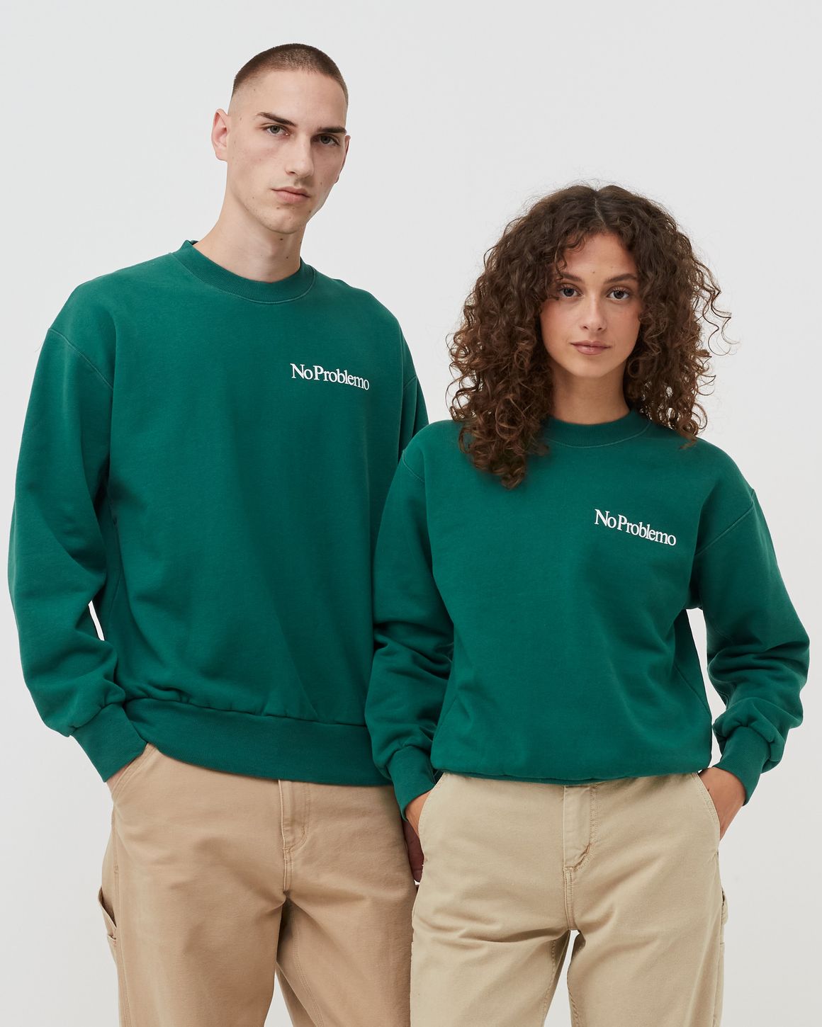 ★ARIES★ Mini Preblemo Man to Man Alpine Green FTAR20009AG Aries Mini Problemo T-shirt Alpine Green - FW22 - US