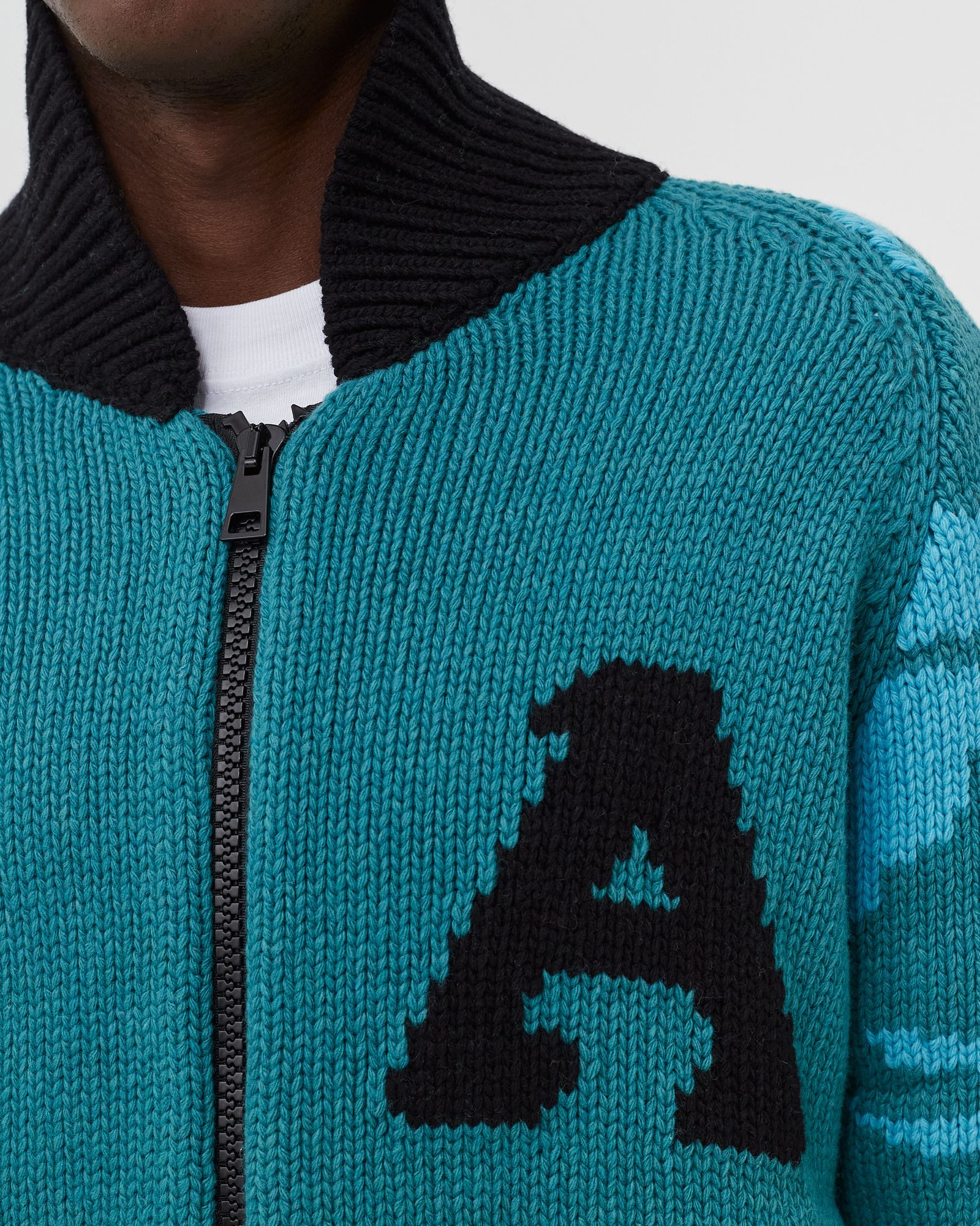 Varsity Zip Thru Knit