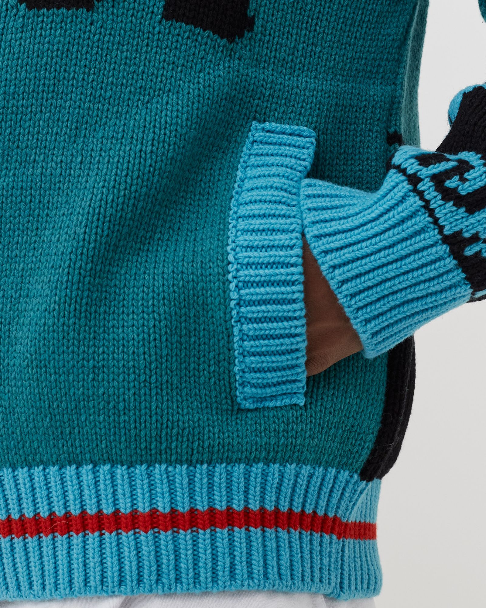 Varsity Zip Thru Knit