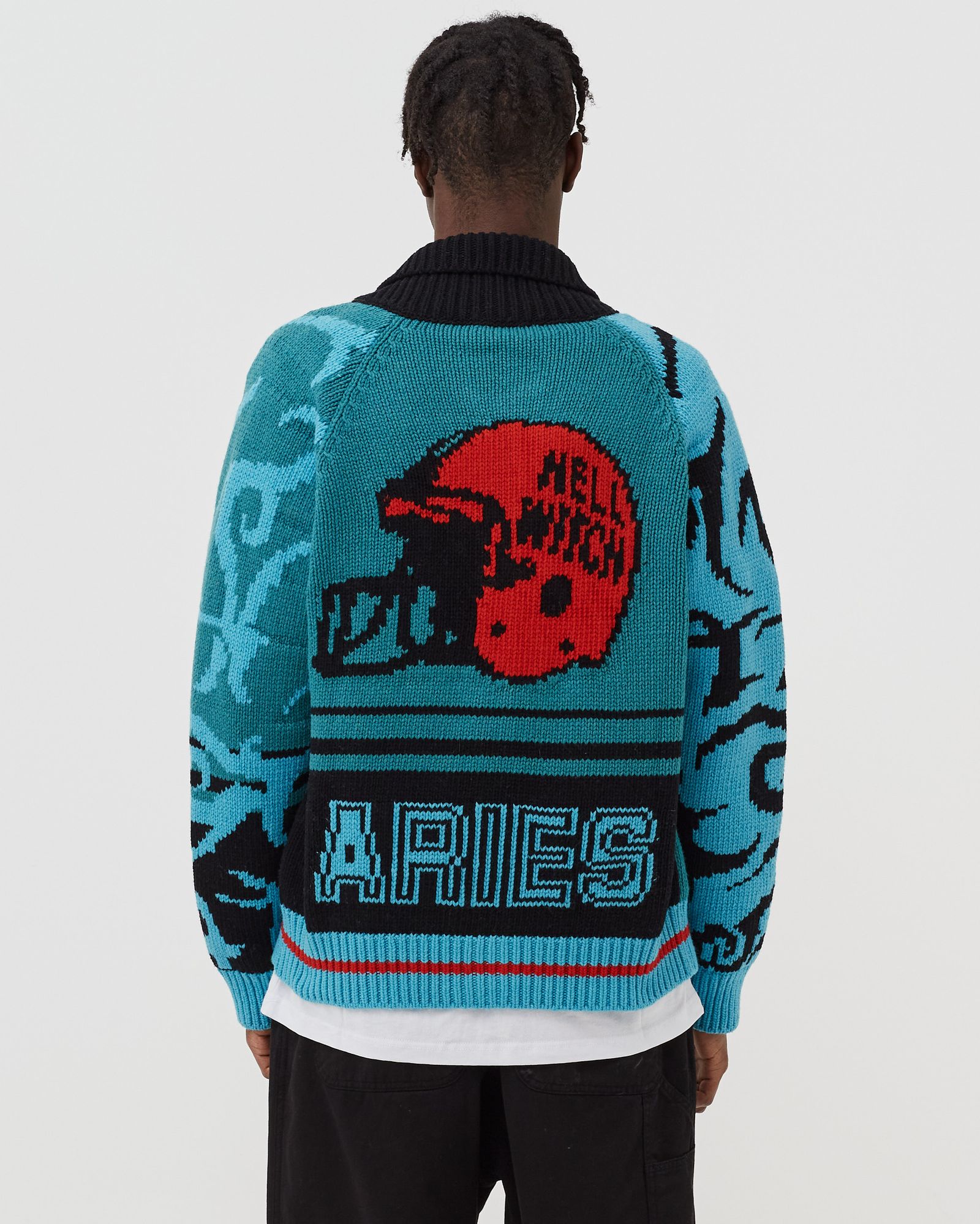 Varsity Zip Thru Knit