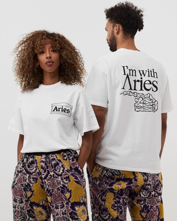 Aries Arise I'm With Aries Tee White