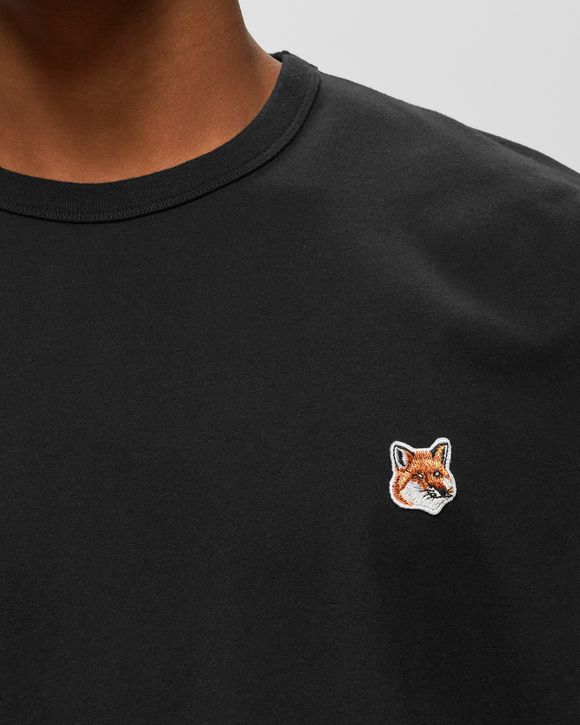 Maison Kitsune FOX HEAD PATCH REGULAR LONG-SLEEVED TEE Black