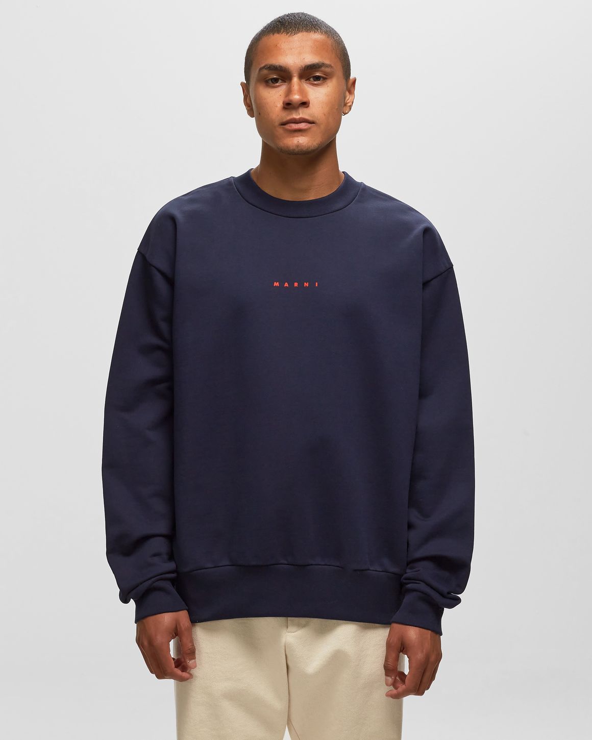 ★MARNI★ Logo Sweatshirt Blue Keanite FUMU0074PDUSCW22FLB95 Sweatshirt - Blue Kyanite – Feature