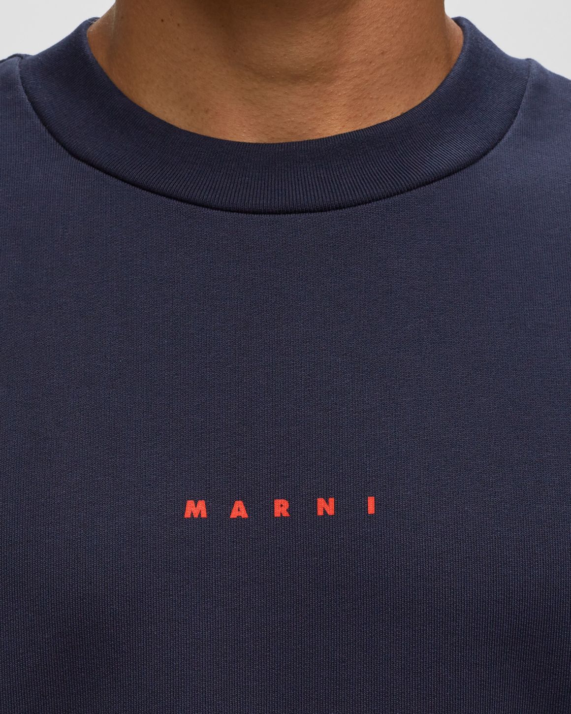 ★MARNI★ Logo Sweatshirt Blue Keanite FUMU0074PDUSCW22FLB95 Sweatshirt---Blue-Kyanite-