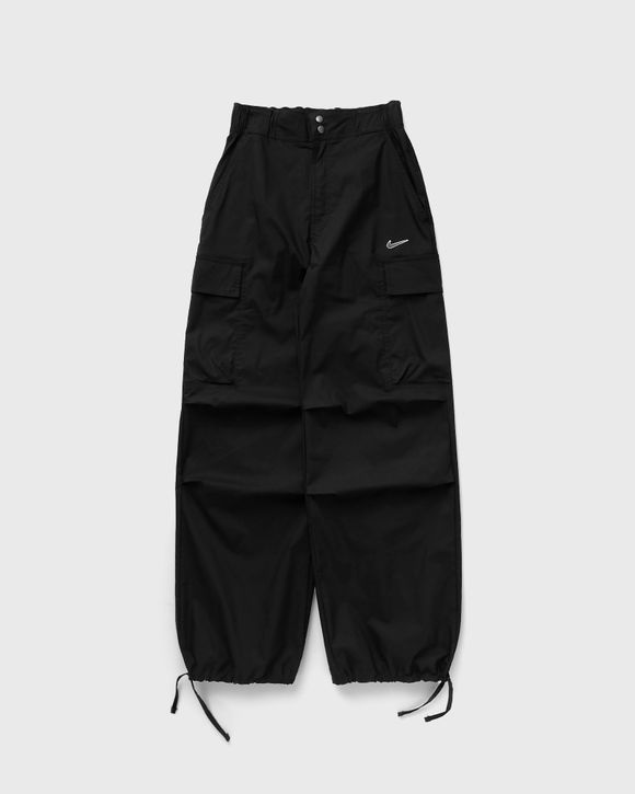 Black Nike Womens Sportswear Essential High Rise Woven Shorts