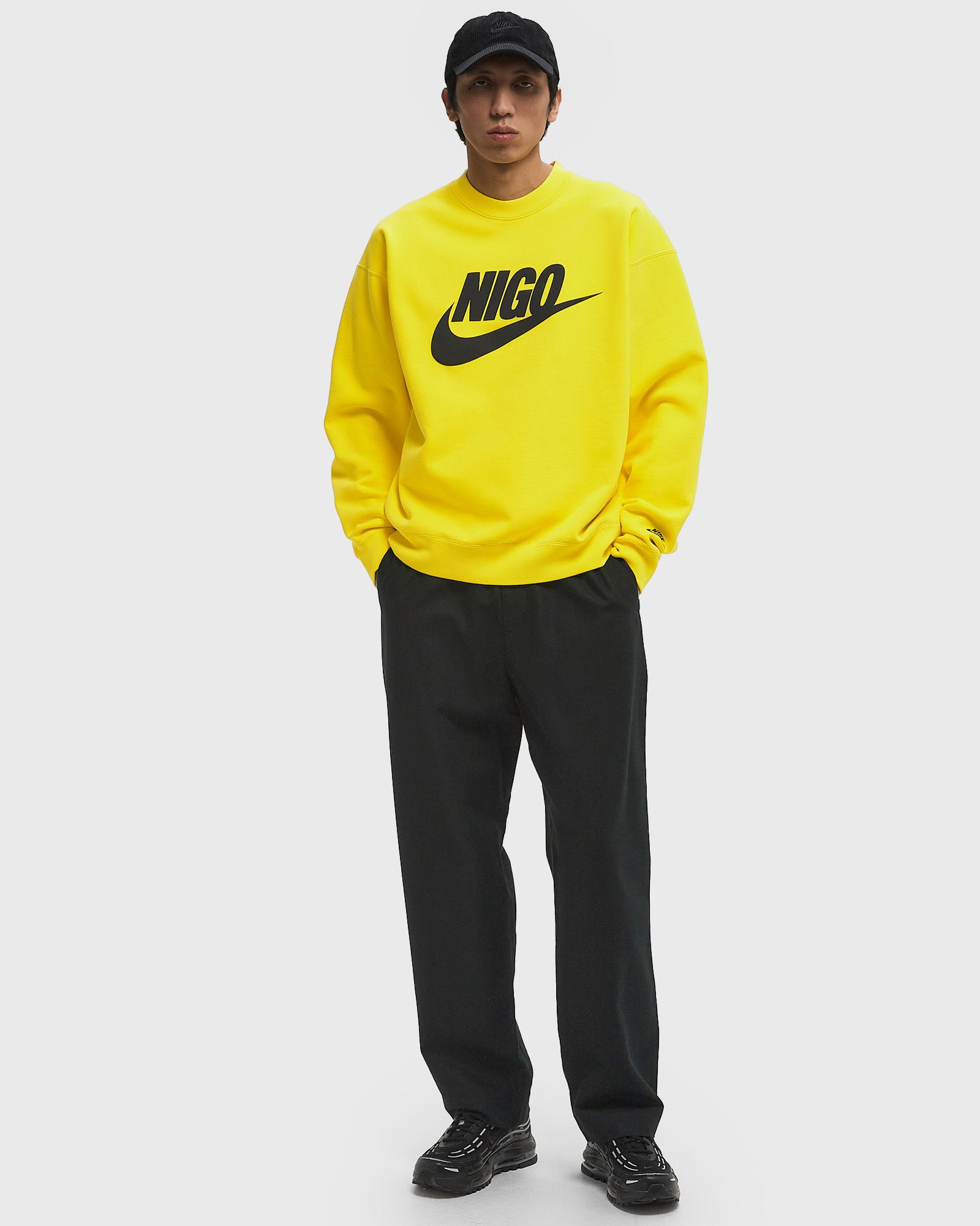 NIGO Nike トレーナー XL イエロー Nike x Nigo Sweatshirt Yellow XL Nigo Nike Fleece Crewneck