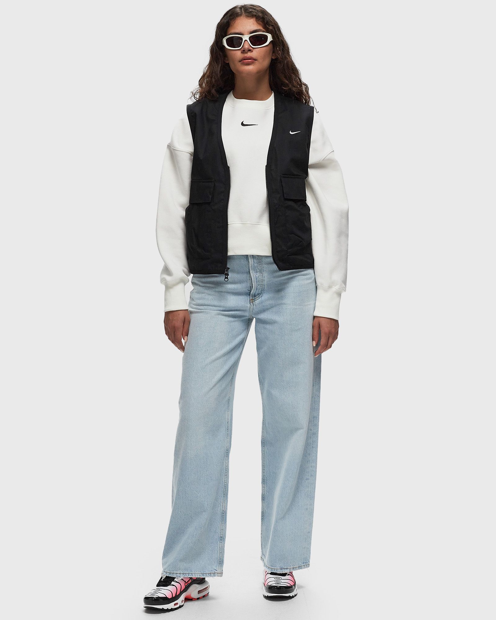 WMNS Essential Loose Woven Cargo Vest