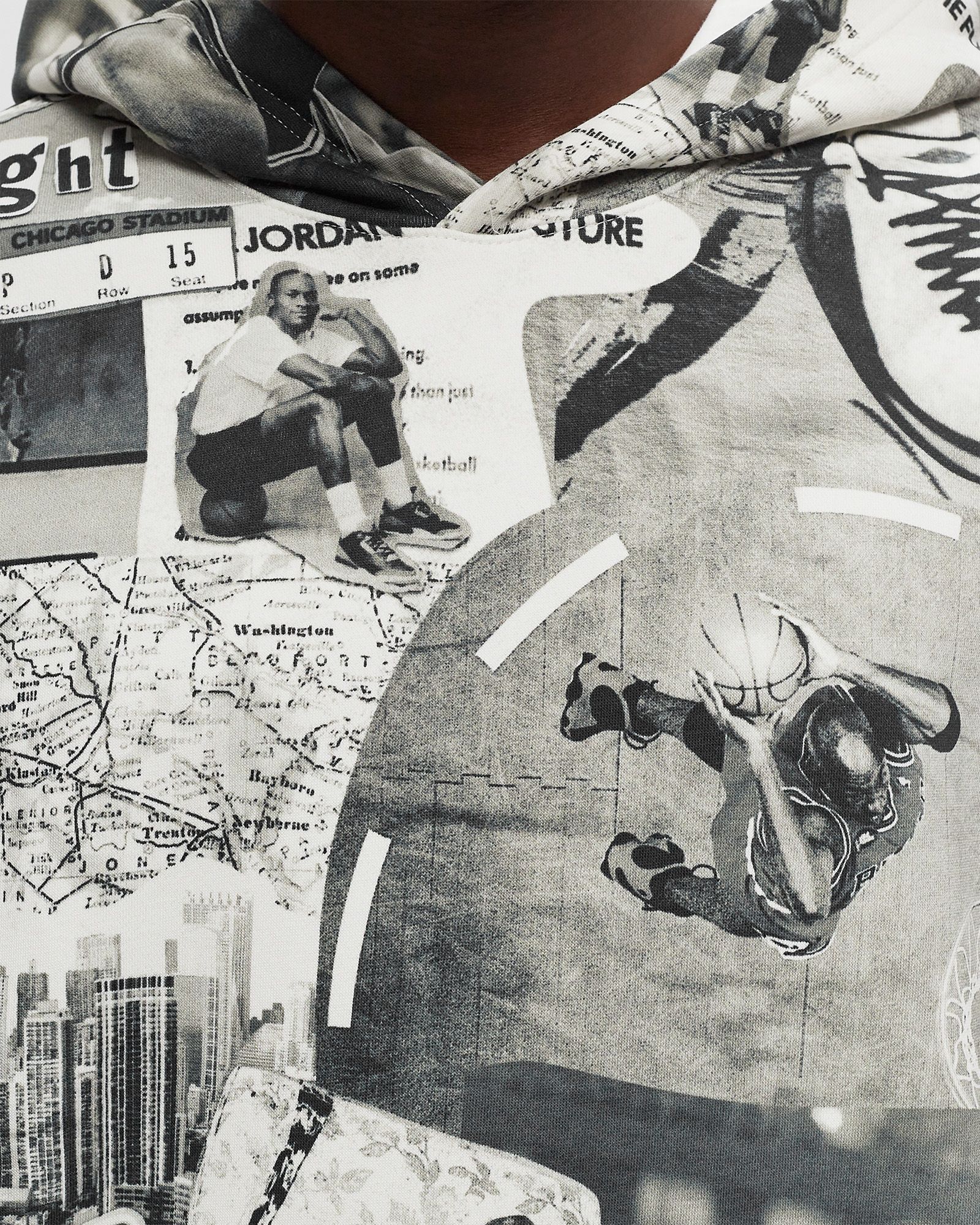 Brooklyn Fleece Printed Pullover Hoodie