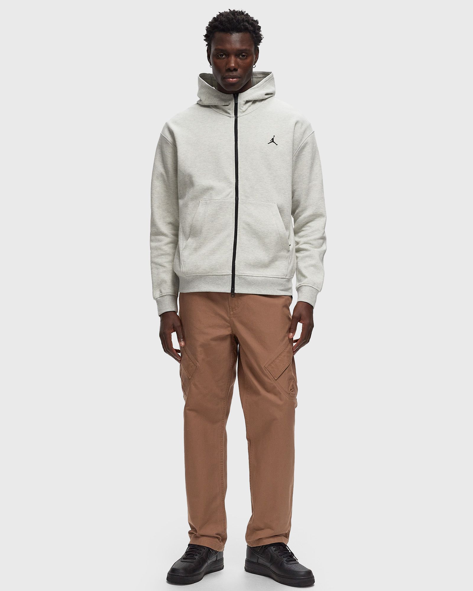 Jordan Sport Hoop Fleece Dri-FIT Full-Zip Hoodie Grey | BSTN