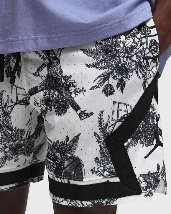 Jordan Sport Diamond Dri-FIT Printed Shorts Black/White