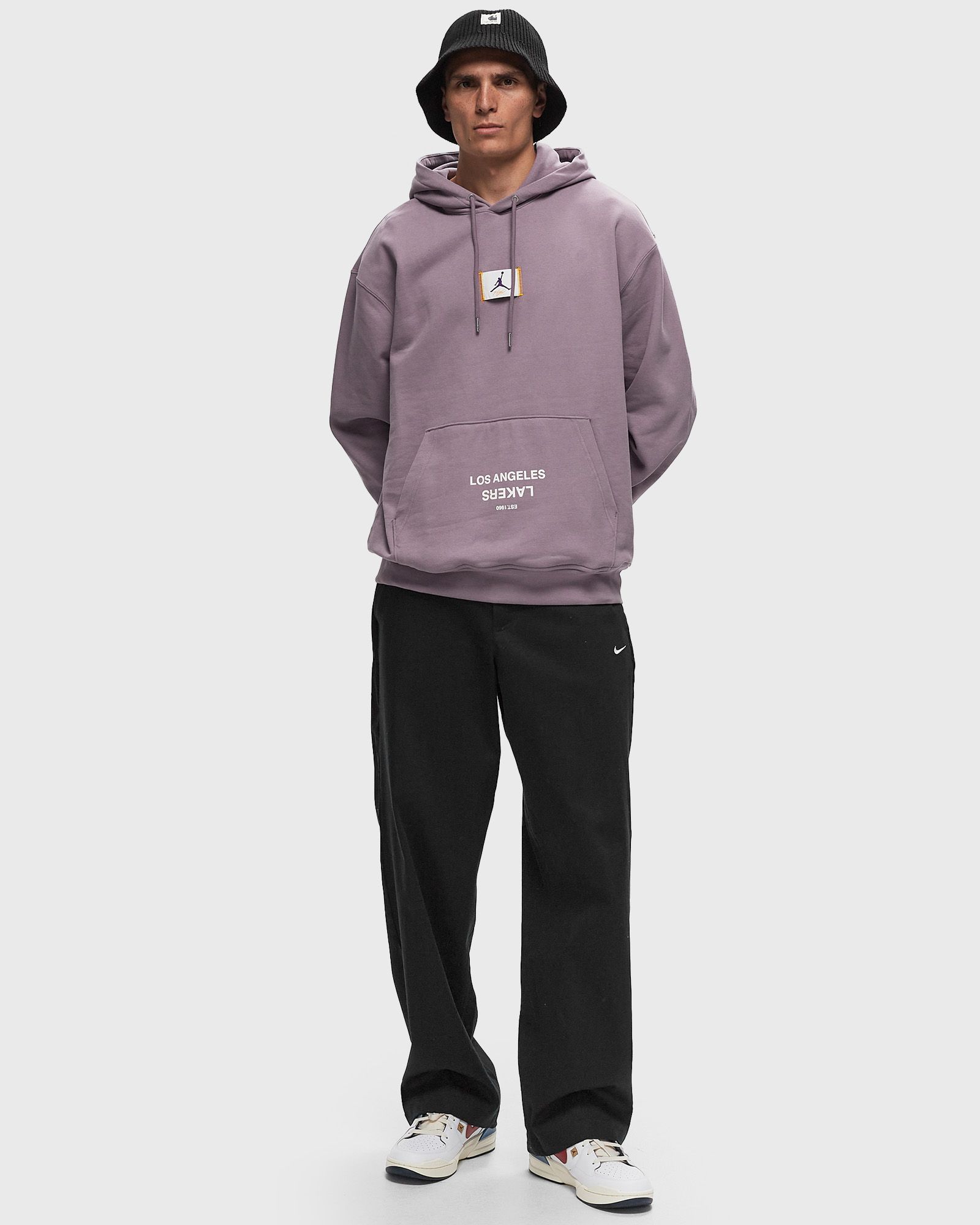 LA LAKERS COURTSIDE STATEMENT FLEECE HOODIE