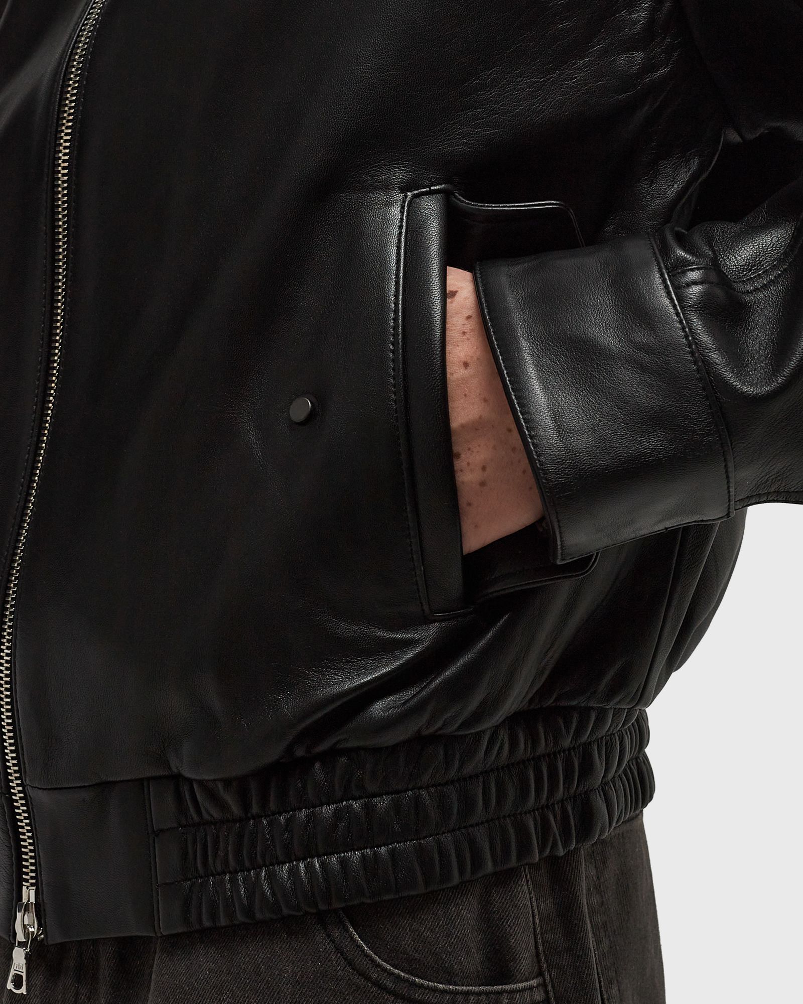 REVERSIBLE LEATHER BLOUSON