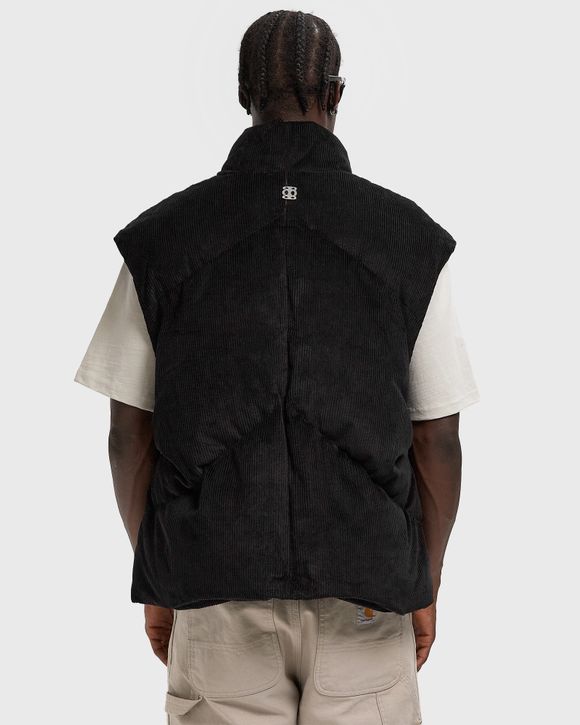 Rough. CORDUROY PUFFER VEST Black | BSTN Store