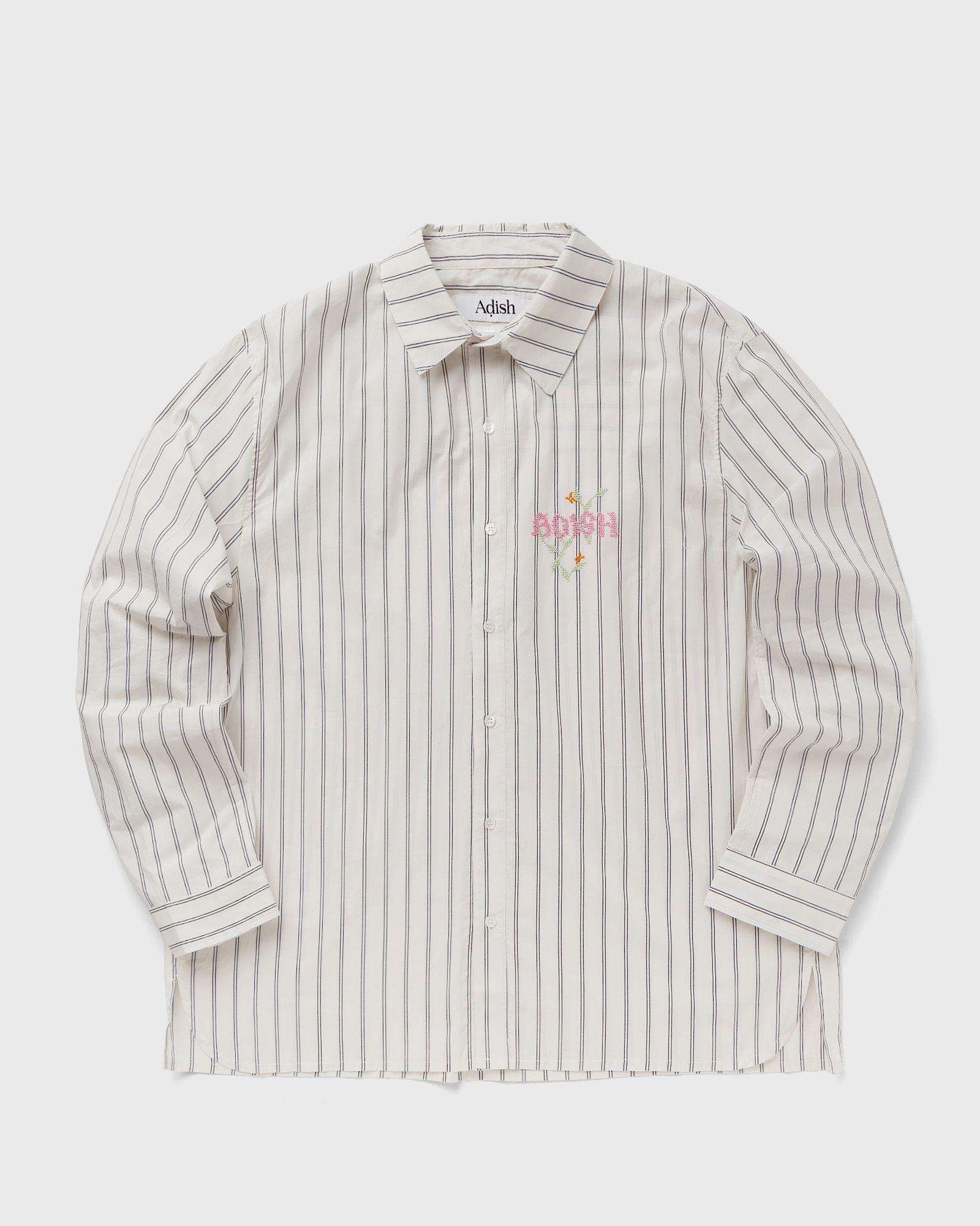 Nafnuf Logo Cotton Striped Shirt