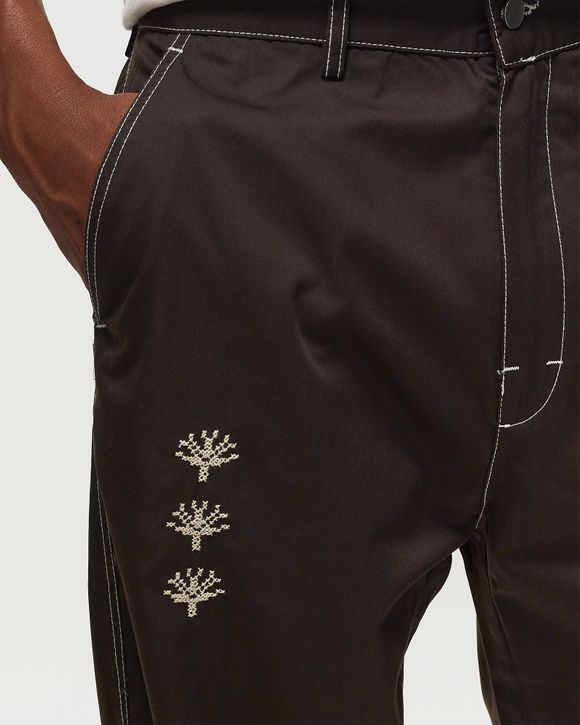 Shajarat Contrast Stitched Chino Trousers