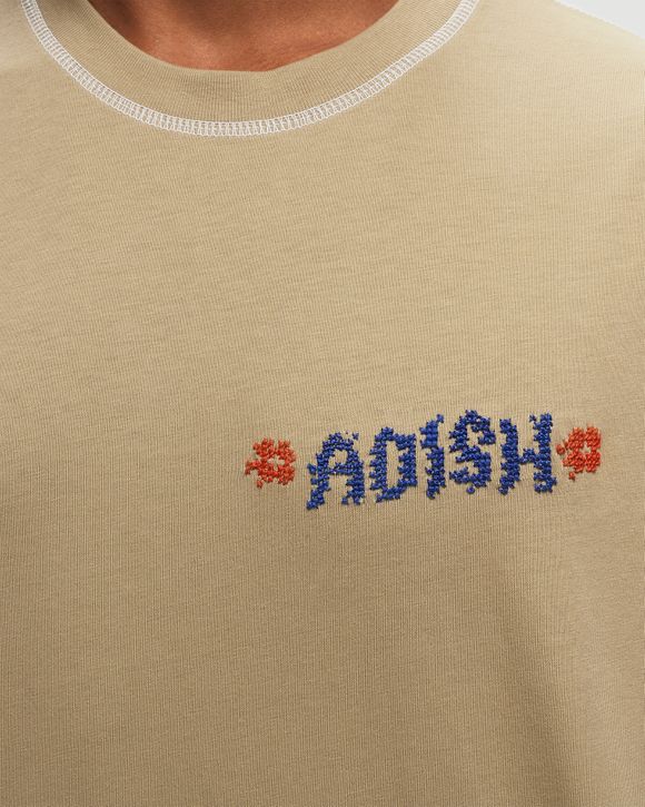 ADISH Tatreez Logo Contrast Stitched Long Sleeve Shirt Brown