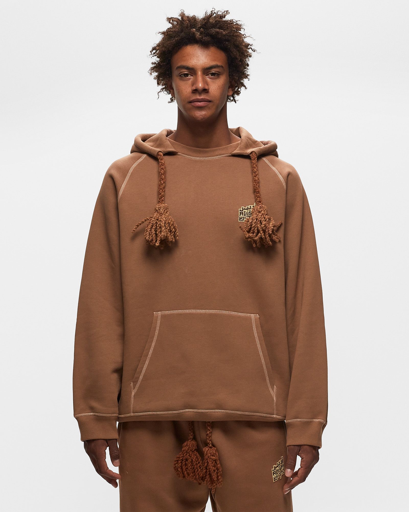 Tatreez Logo Contrast Stitched Lakiya Hoodie