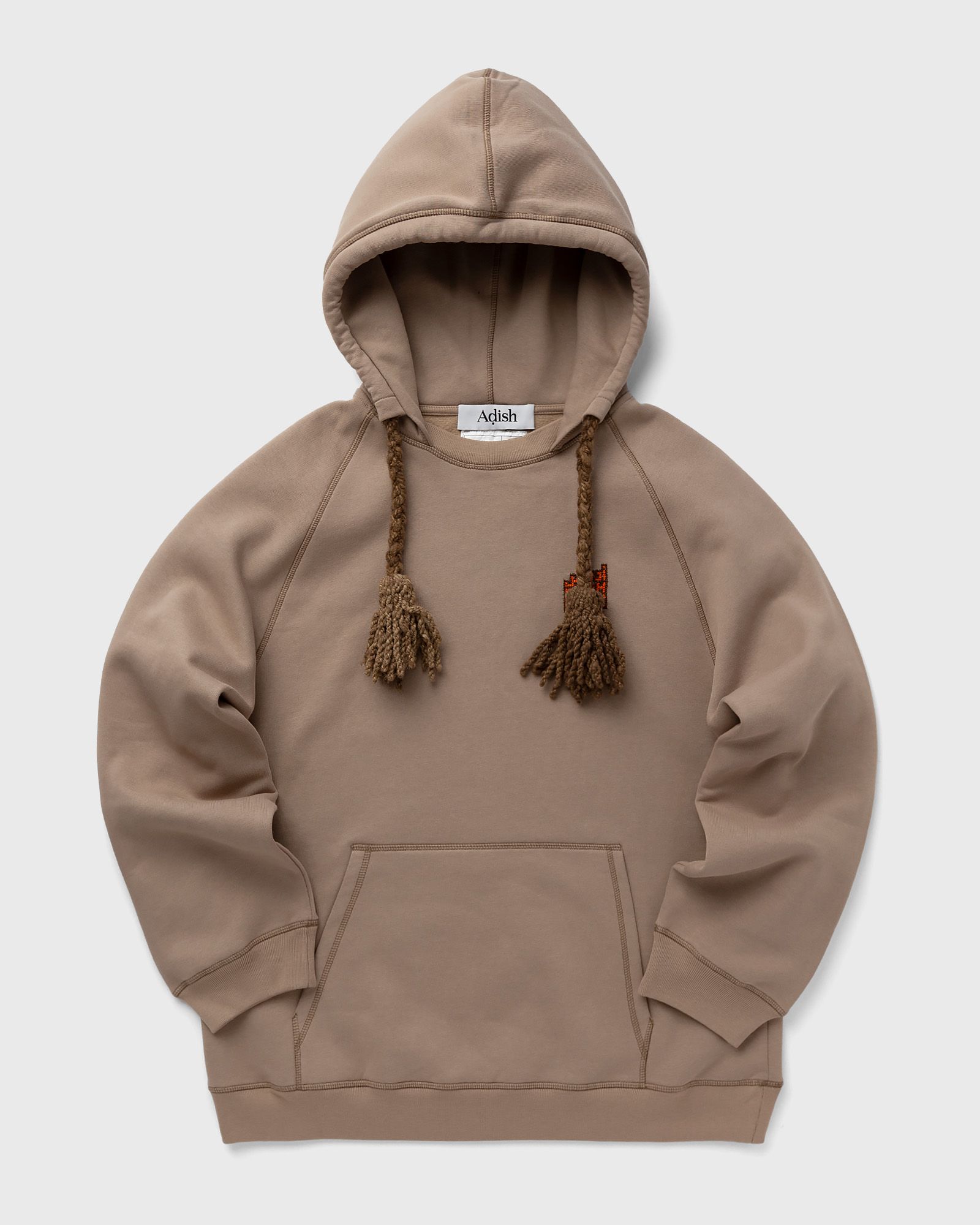 ADISH - tatreez logo contrast stitched lakiya hoodie men hoodies brown in größe:xxl