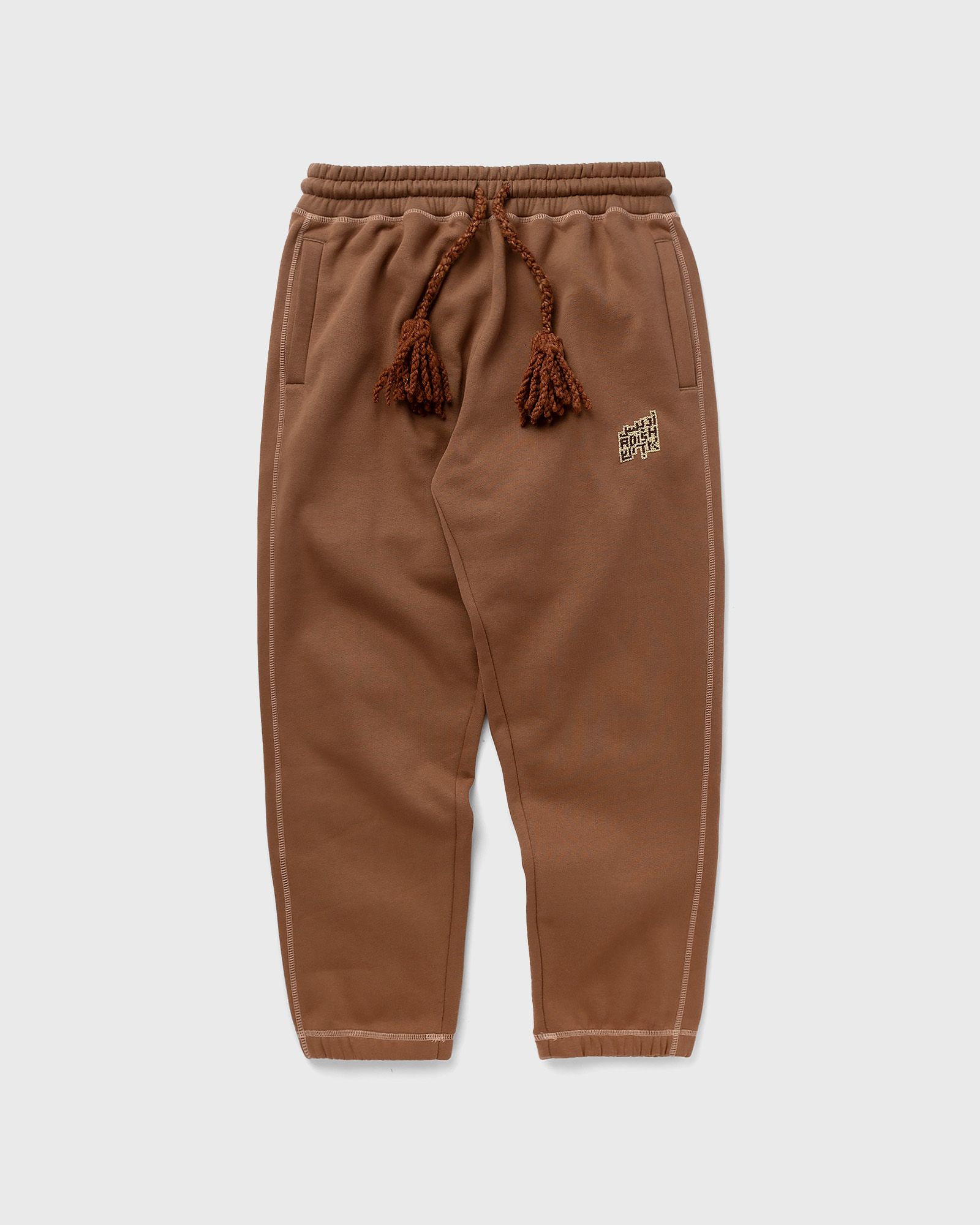 ADISH - tatreez logo contrast stitched lakiya sweatpants men sweatpants brown in größe:l