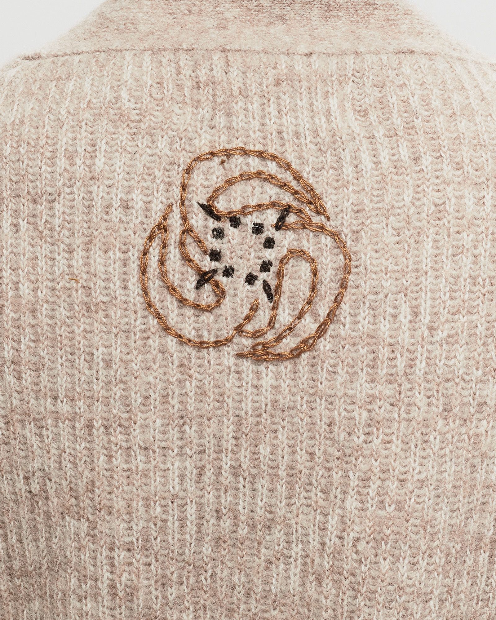 Wool-Alpca Blend Quors Cardigan