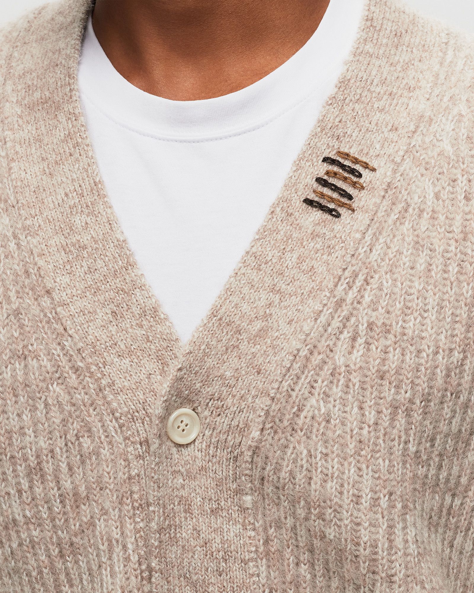 Wool-Alpca Blend Quors Cardigan