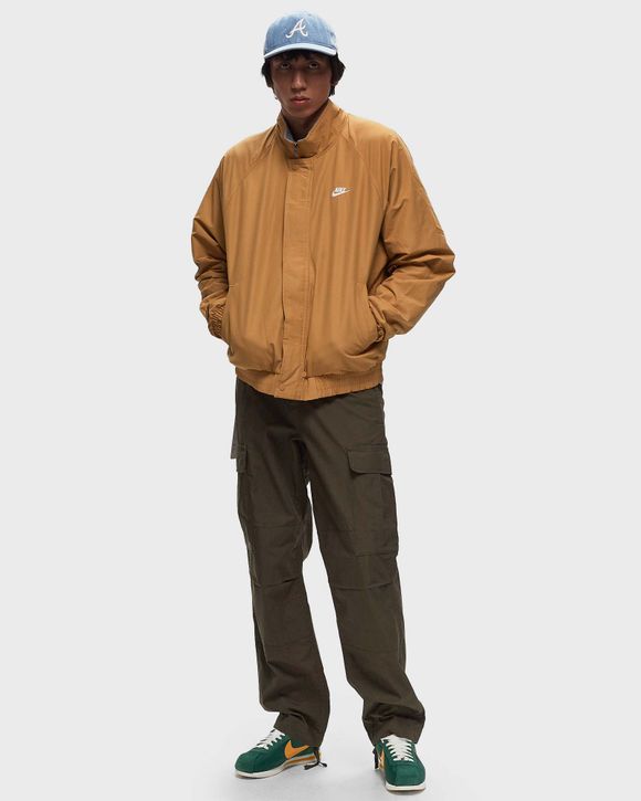 Nike Club Fleece Futura Jacket Brown - FLAX/WHITE