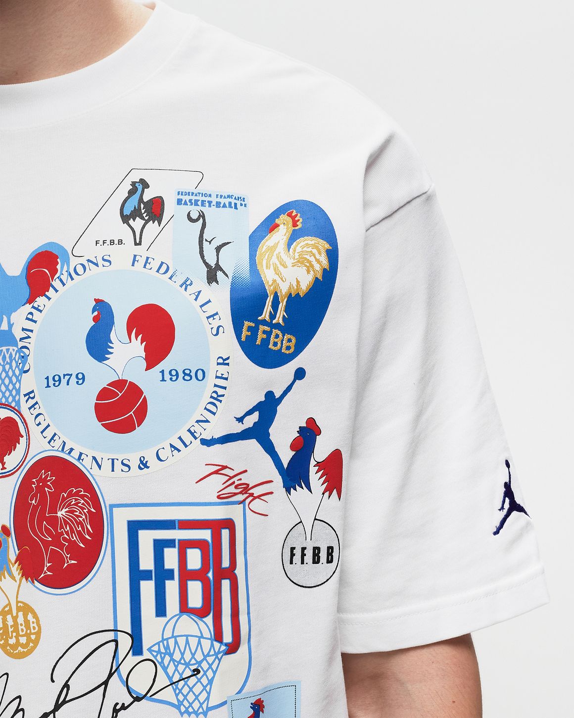 Jordan Jordan Sport x Federation Francaise de Basketball Tee White WHITE OLD ROYAL