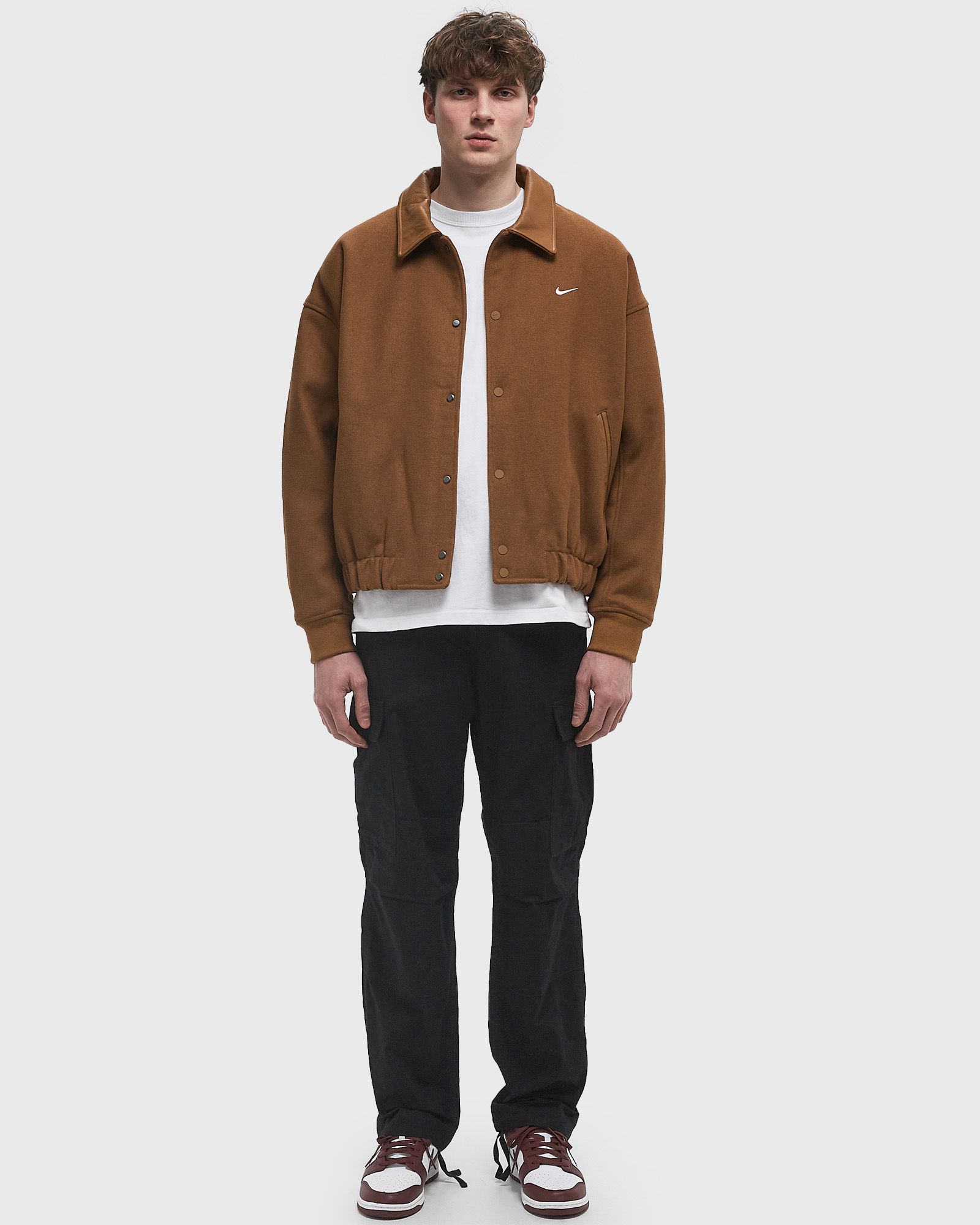 Solo Swoosh Wool Varsity Jacket