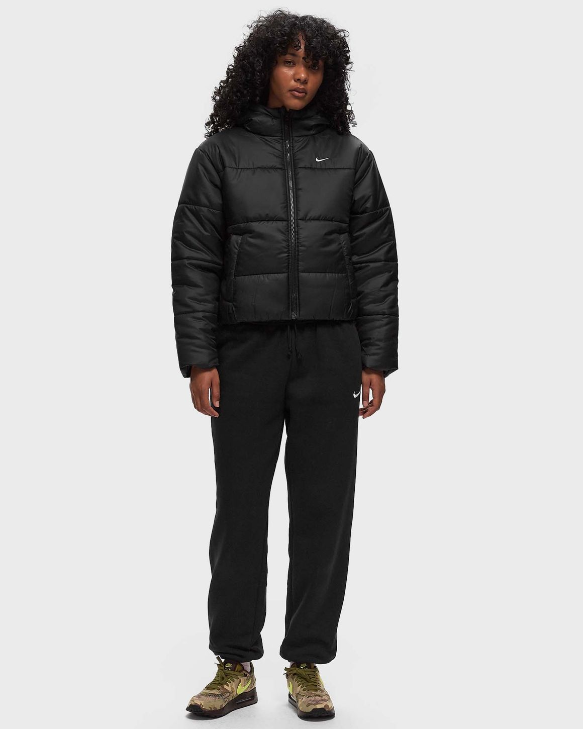 Nike Therma-FIT Men's Full-Zip Fitness Hoodie, Black/Black