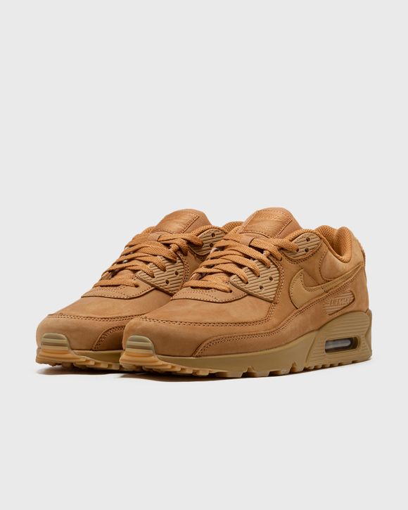 Nike AIR MAX 90 PRM WNTR TRK3 Beige - FLAX/WHEAT-GUM LIGHT BROWN