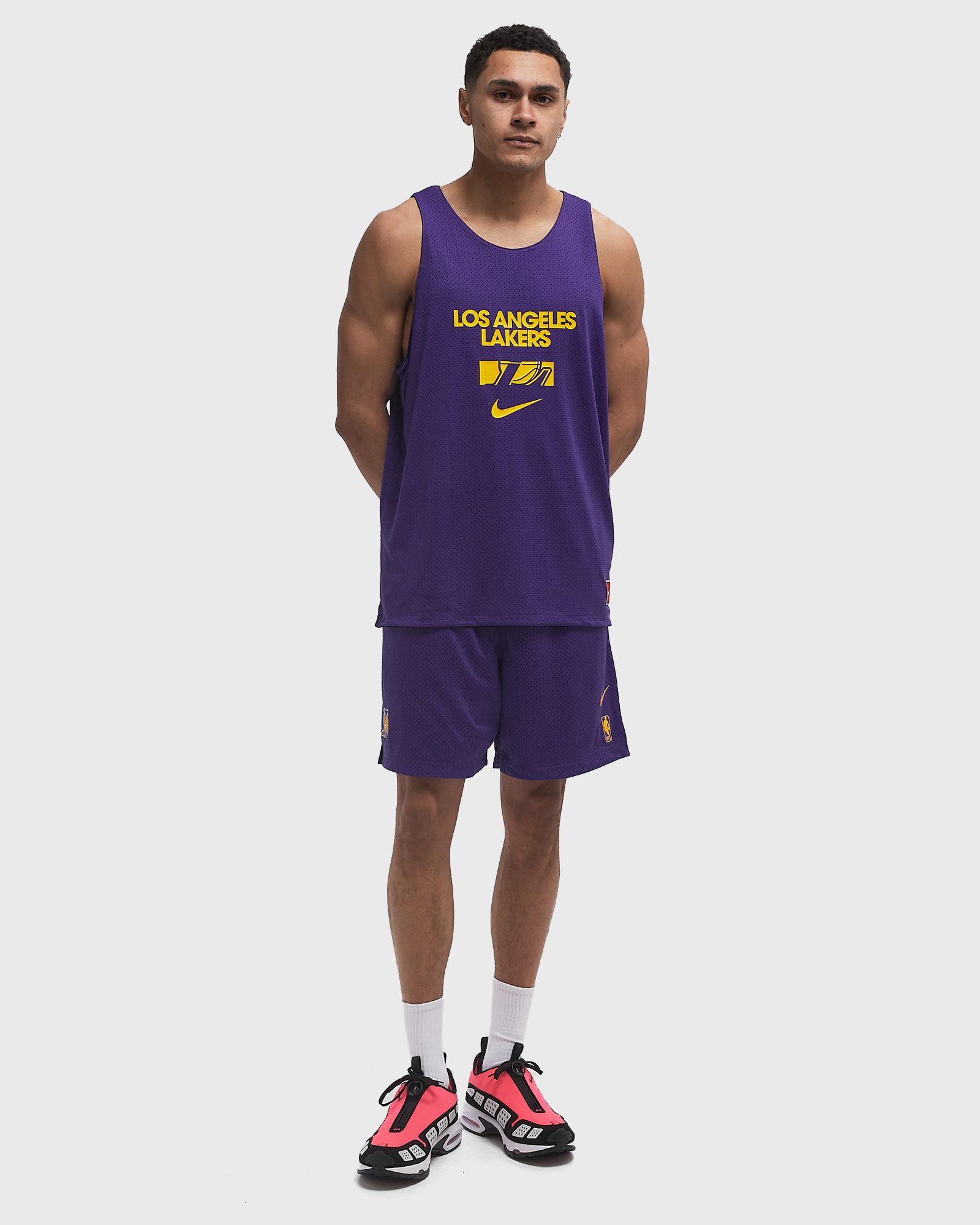 NIKE ベナッシ　LAKERS NBA Nike X NBA Benassi Solarsoft Los Angeles Lakers Slippers