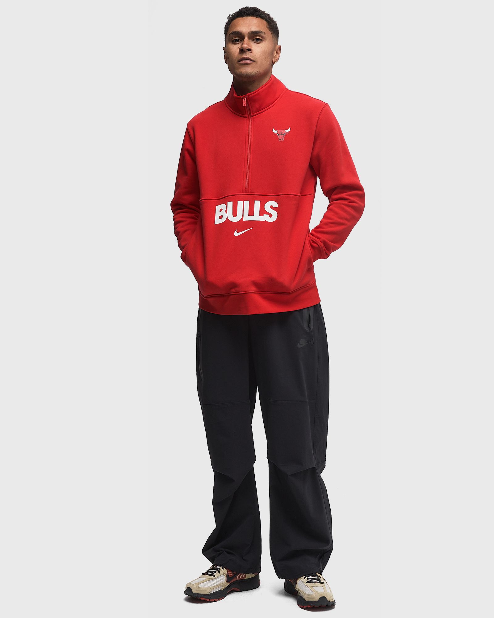 NBA 1/2-Zip Top Chicago Bulls Club Courtside