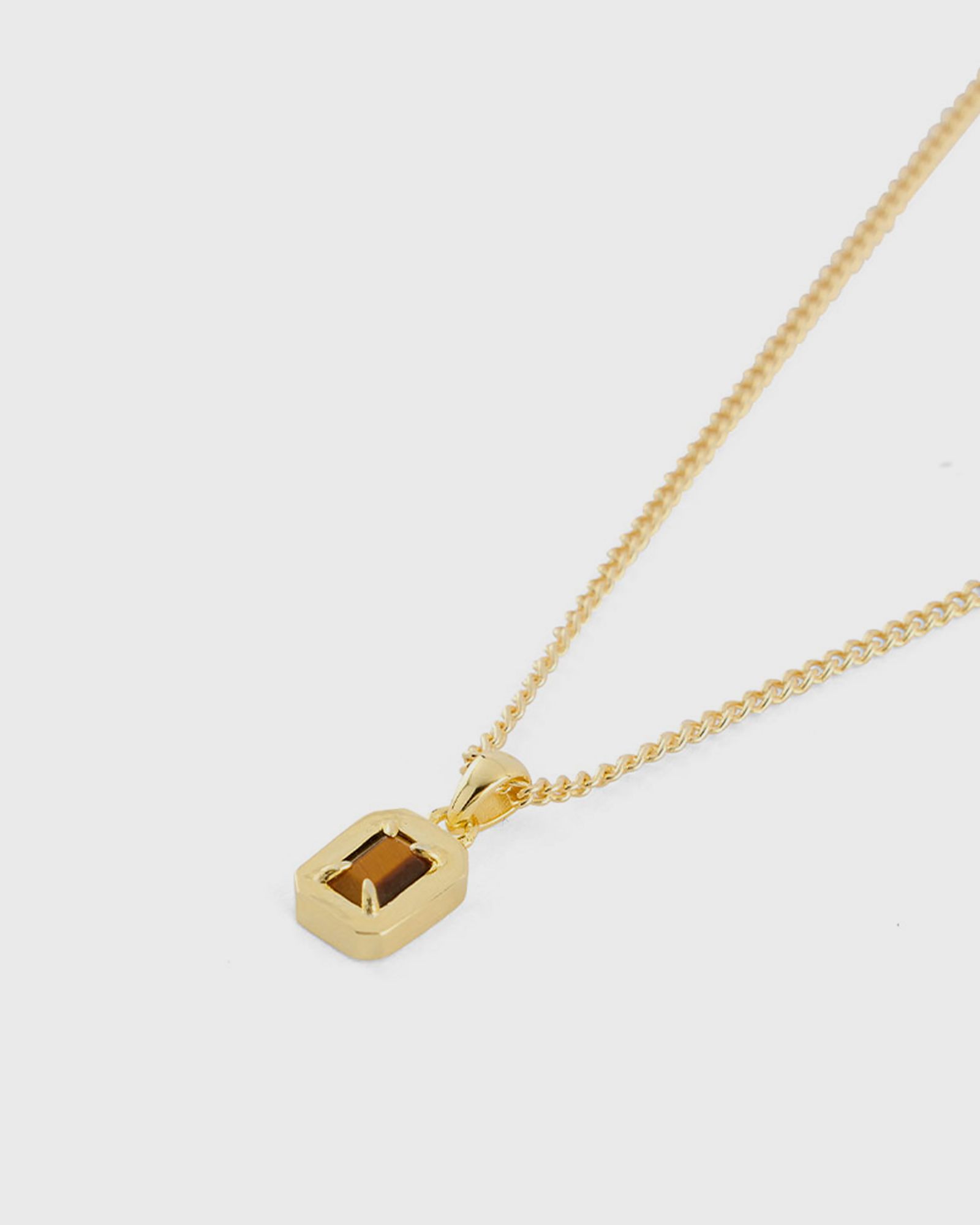 Gold Tigers Eye Blush Necklace