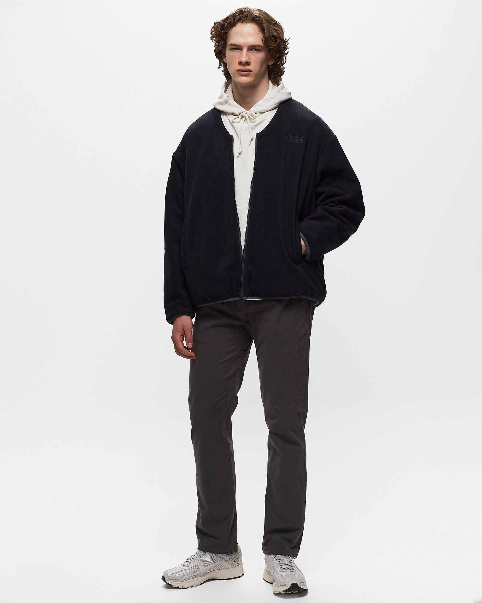 REVERSIBLE FLEECE CARDIGAN