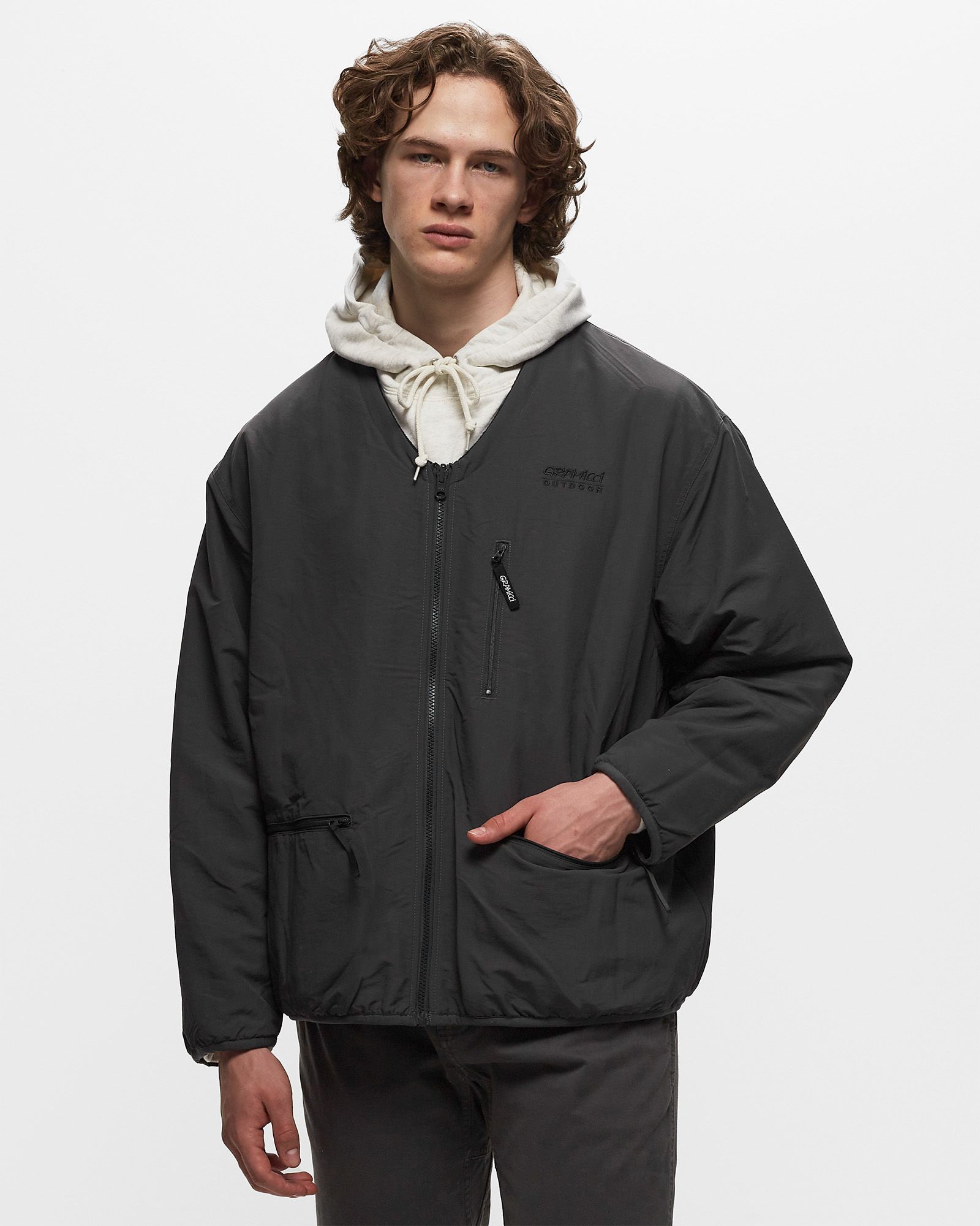 REVERSIBLE FLEECE CARDIGAN