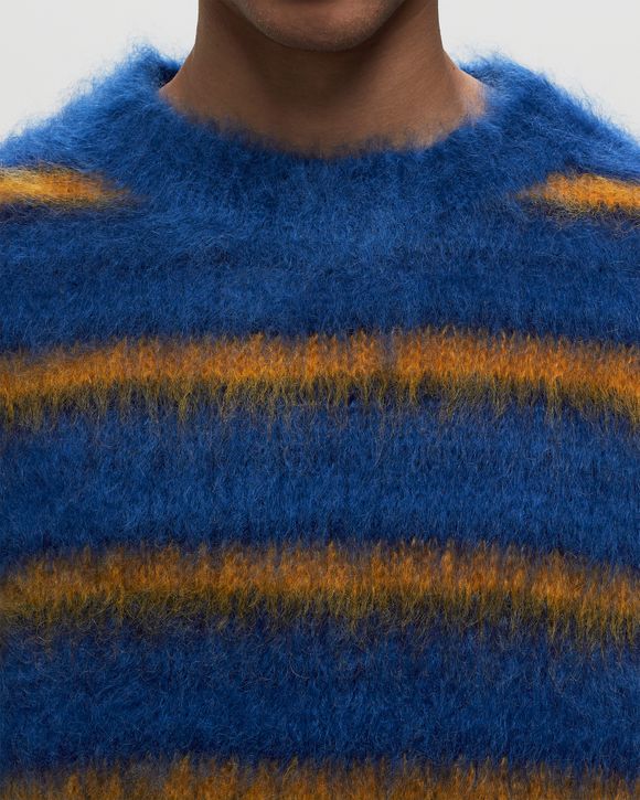 MARNI Brushed Striped Mohair-Blend Sweater Vest for Men