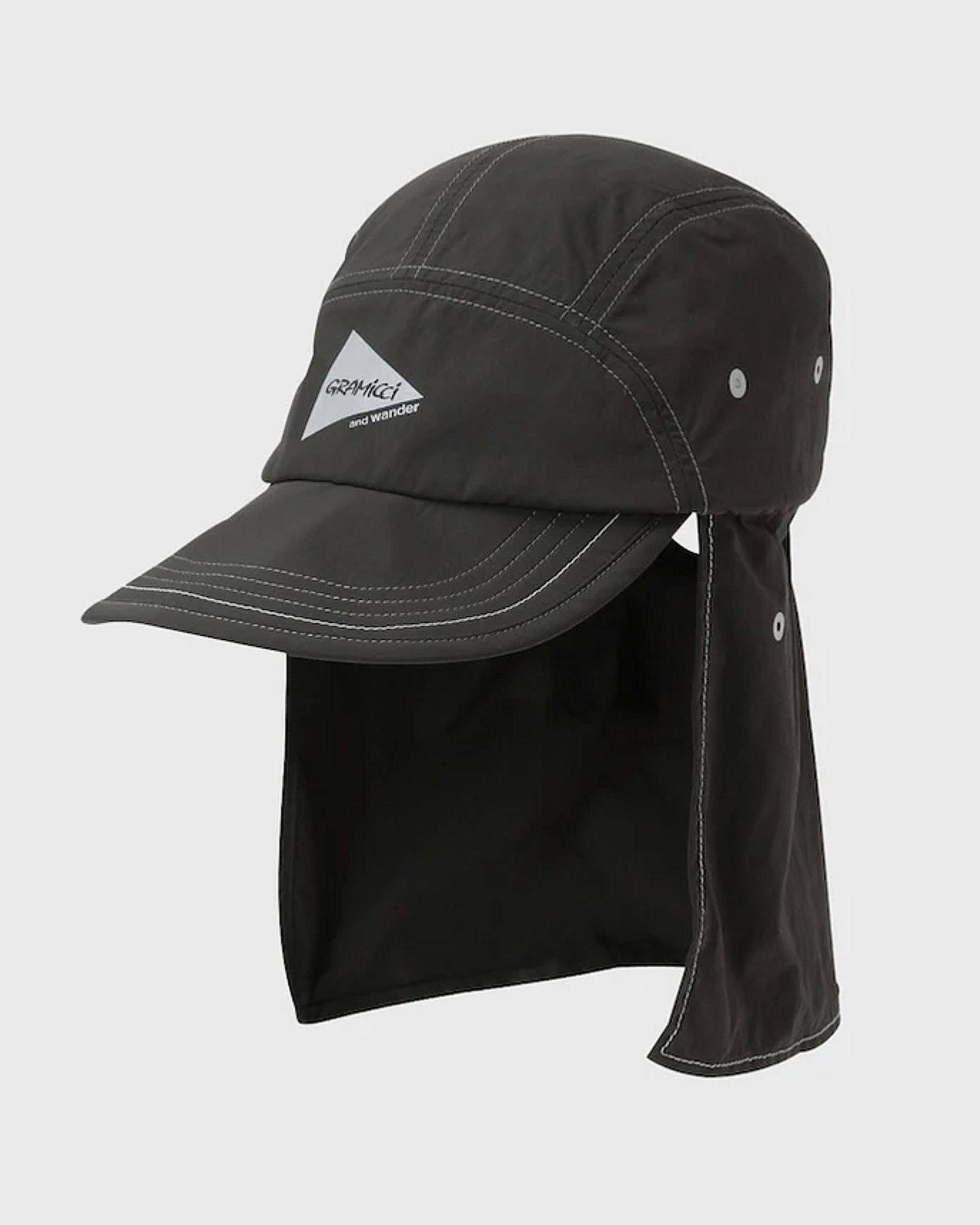 x And Wander BRUSHED NYLON SUNSHADE CAP
