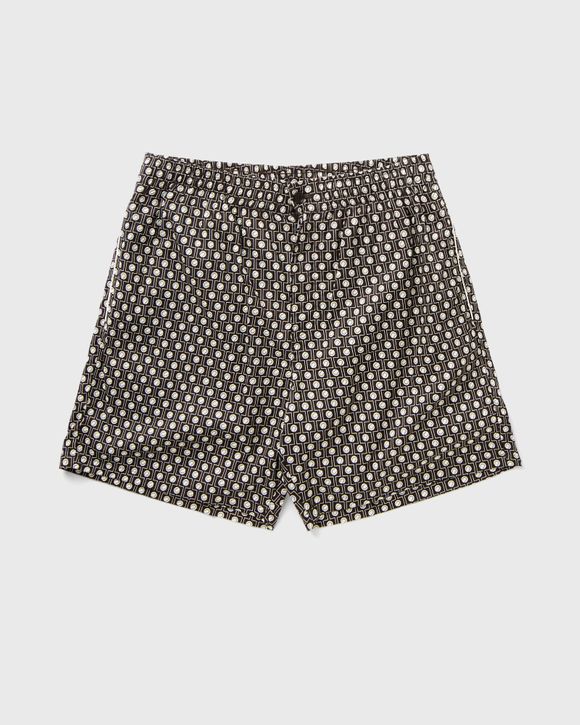 Relaxed Fit Printed Cotton Blend Shorts