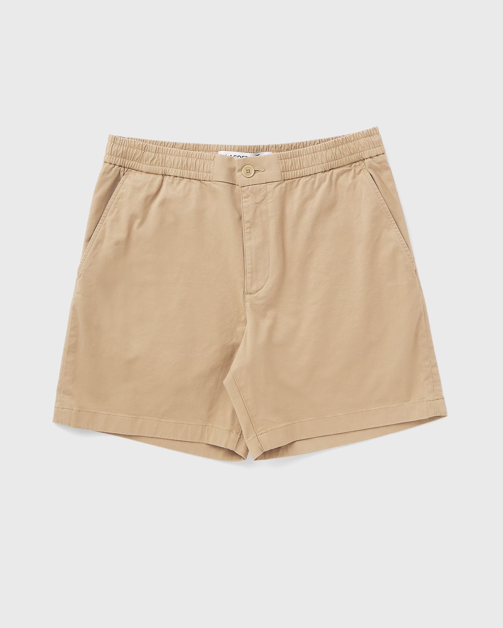 Lacoste Lacoste Regular Fit Stretch Cotton Shorts in beige