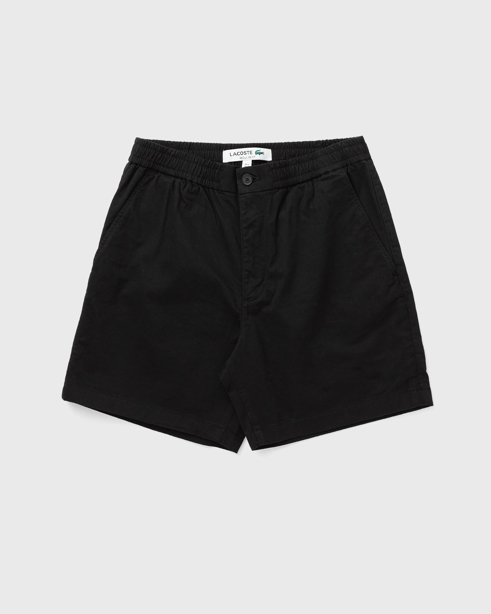 Lacoste Lacoste Regular Fit Stretch Cotton Shorts in black