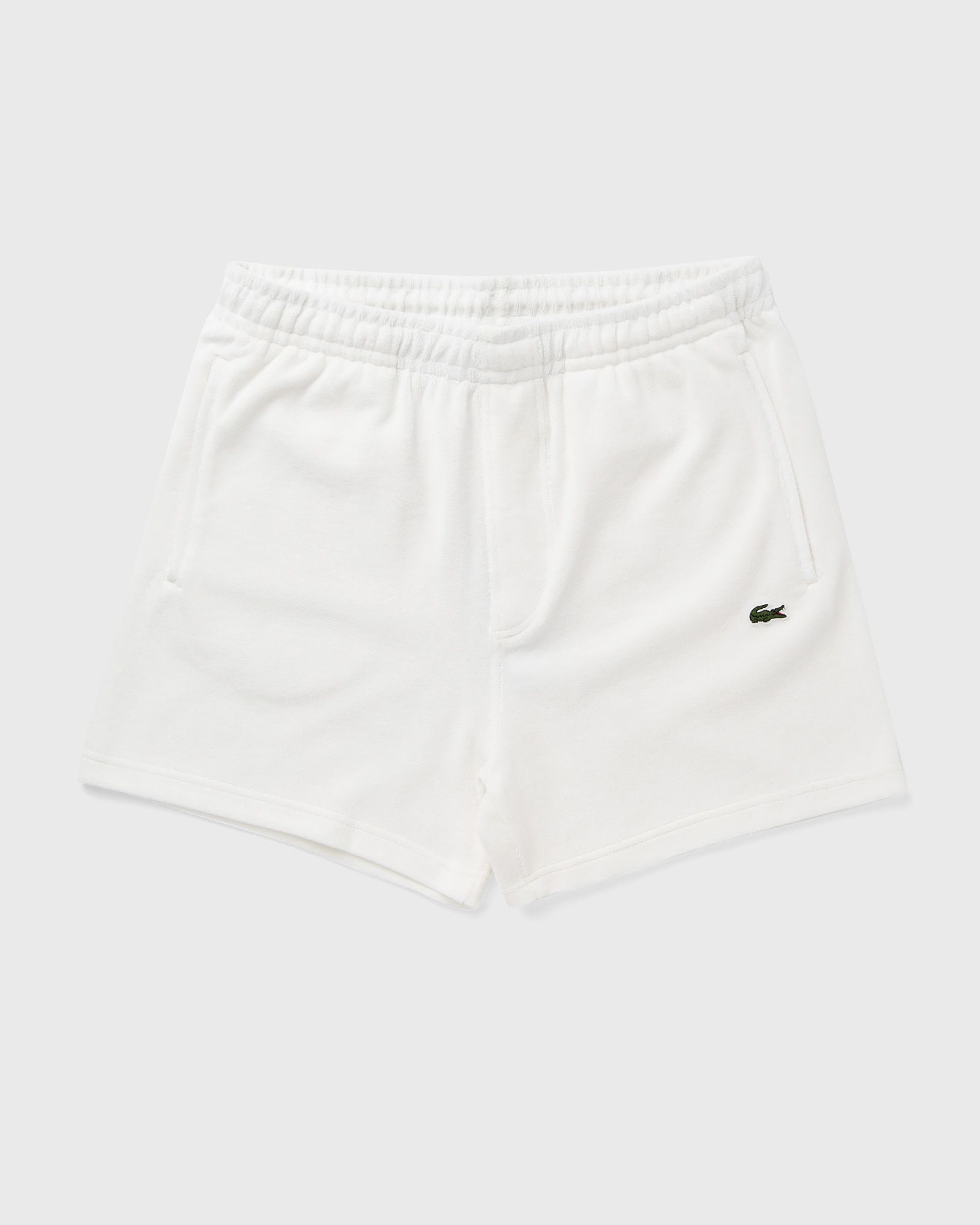 Lacoste - men's regular fit terry knit paris shorts men casual shorts white in größe:l